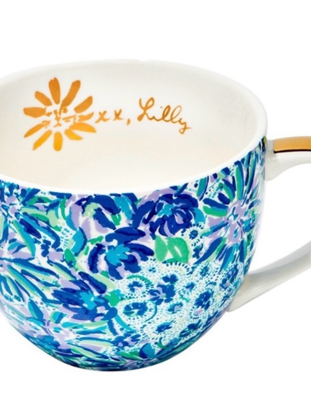 New Lilly Pulitzer Mug Set of 2 Ceramic coffee cups NIB - Picture 3 of 3